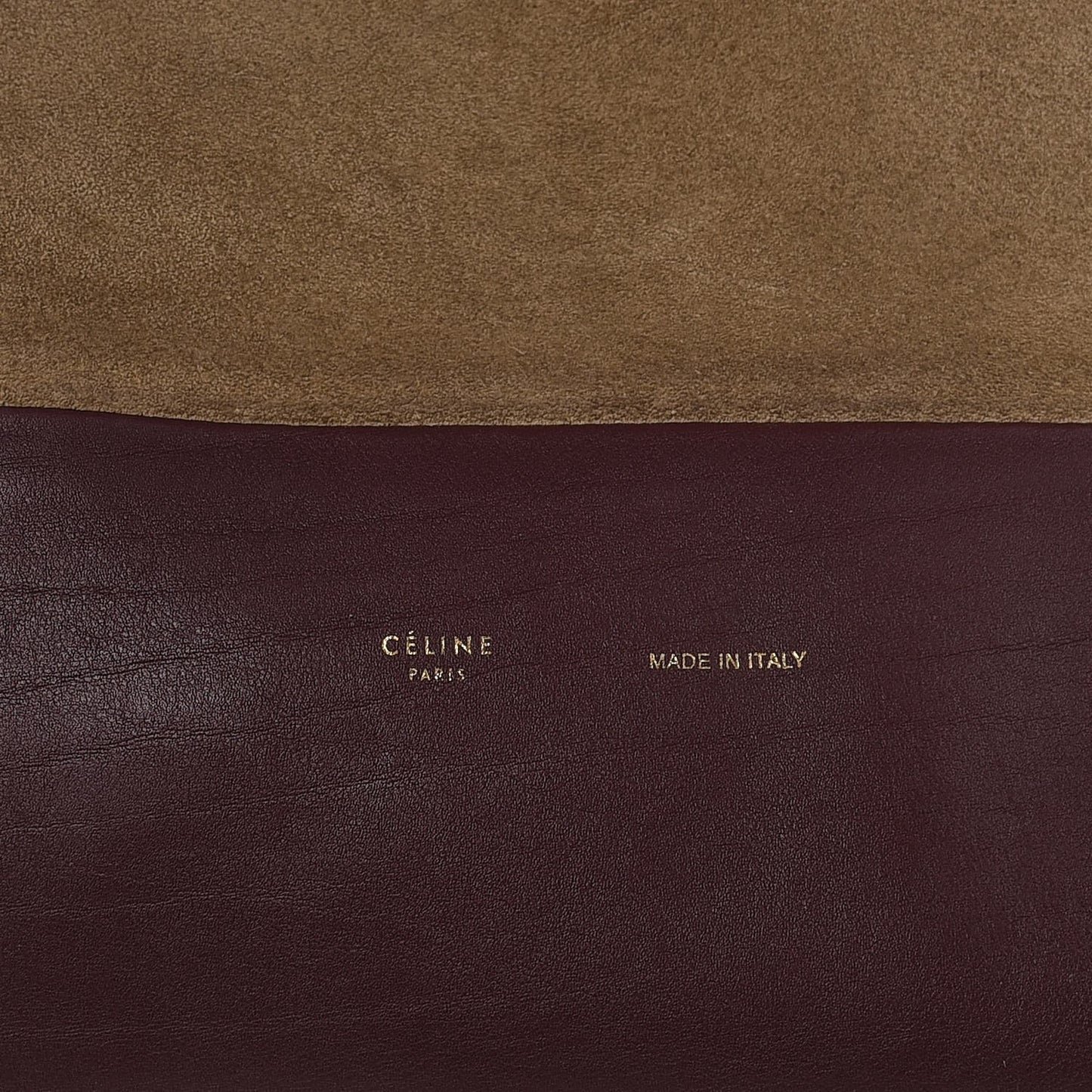 Calfskin Suede All Soft Shoulder Bag Burgundy