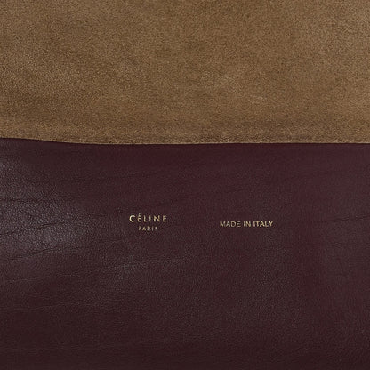 Celine Calfskin Suede All Soft Shoulder Bag Burgundy 6 of 12