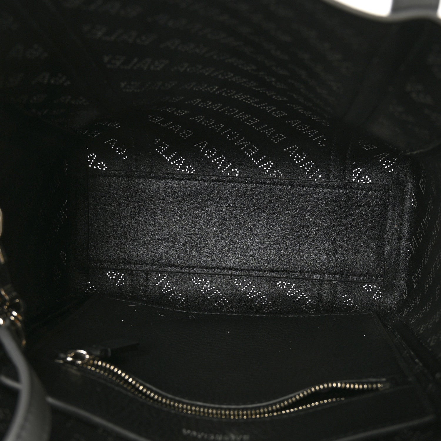 Balenciaga Smooth Calfskin Logo Perforated XXS Everyday Tote Gris Cendre 4 of 5