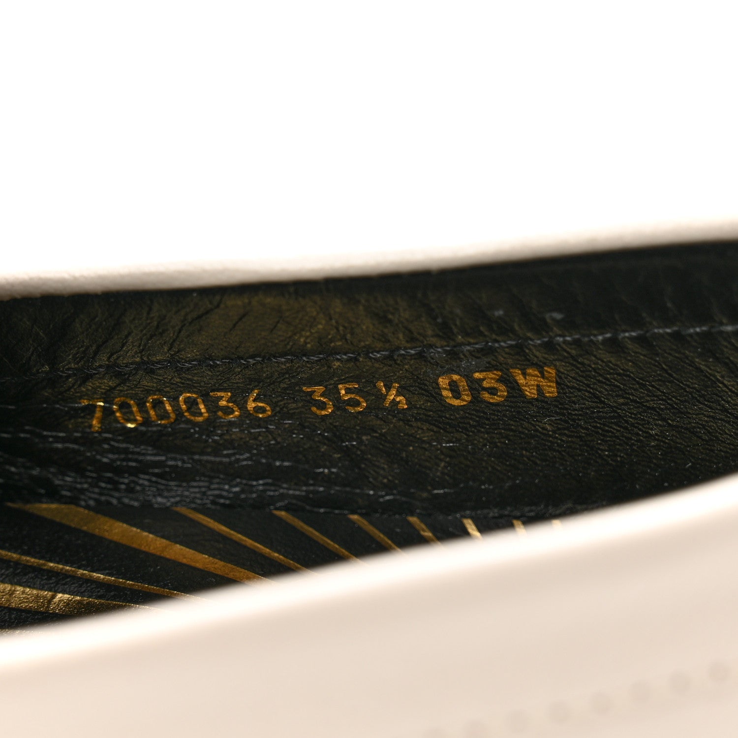 Gucci Goatskin Womens Logo 15mm Loafers 35.5 Mystic White 8 of 11
