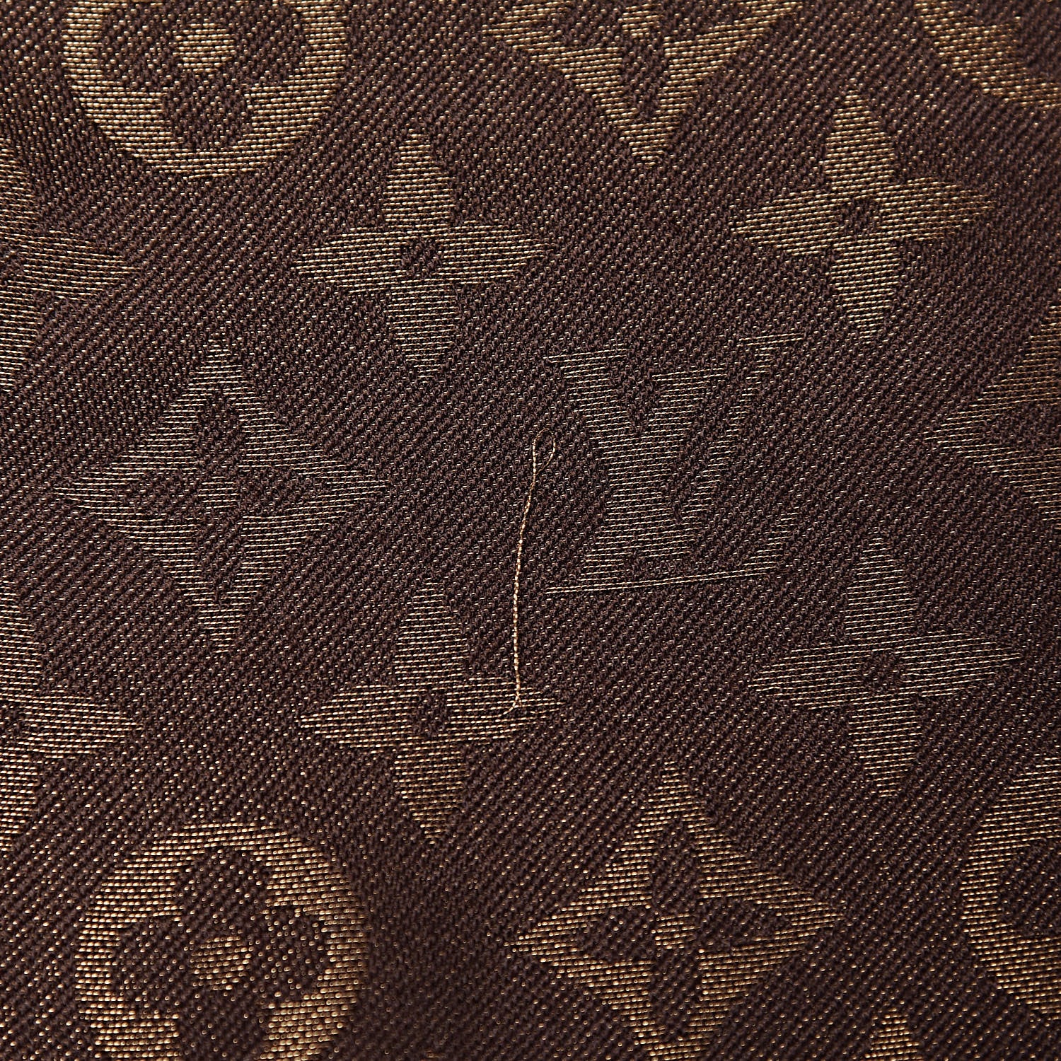 Louis Vuitton Silk Lurex Wool Monogram Shine Shawl Brown 5 of 7