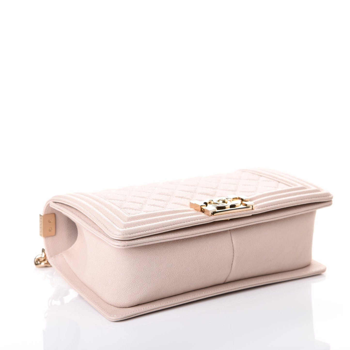 Caviar Quilted Medium Boy Flap Light Pink
