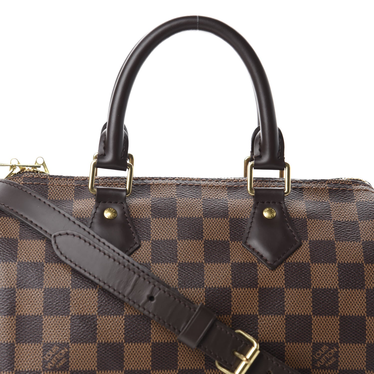 Louis Vuitton Damier Ebene Speedy Bandouliere 25 10 of 10