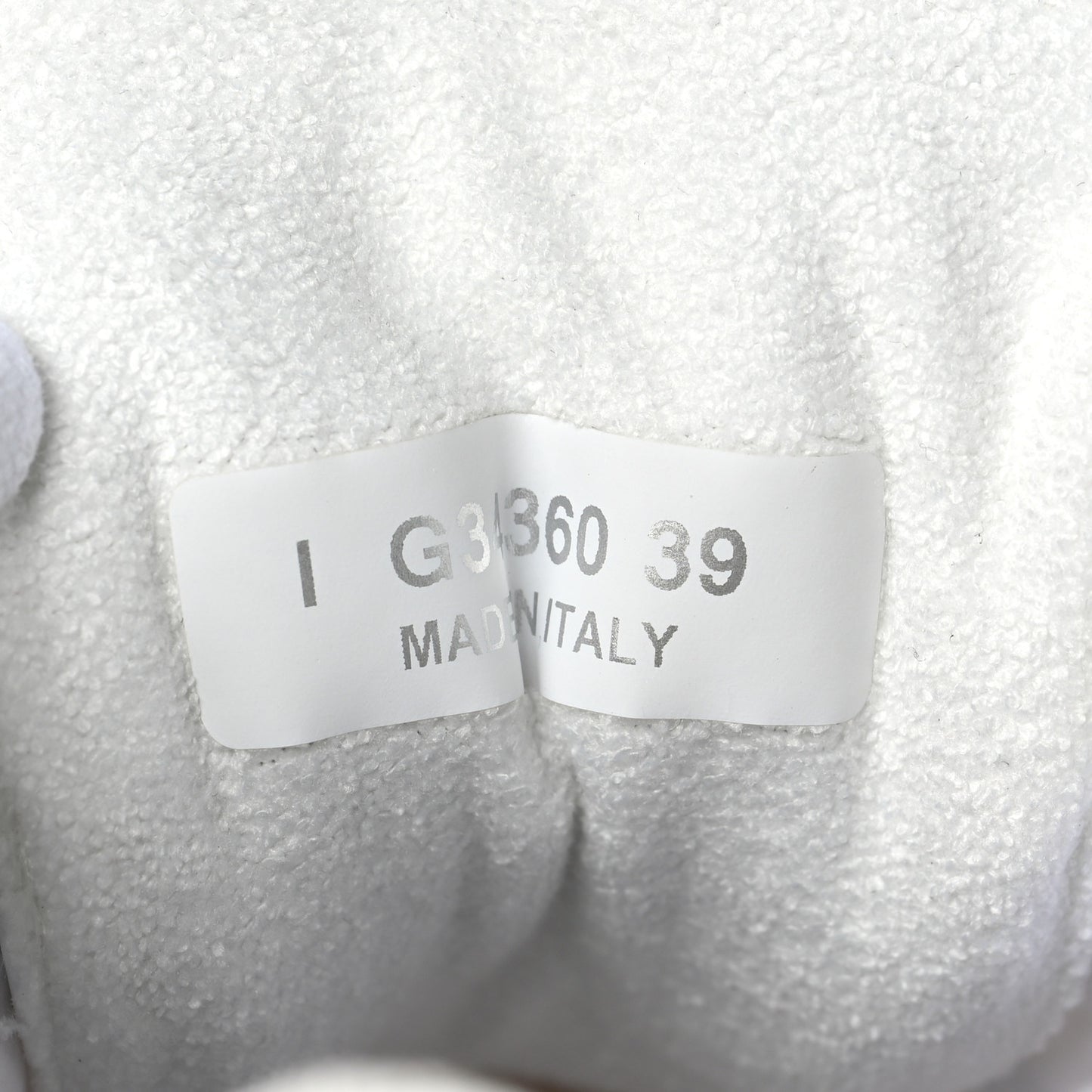 Suede Calfskin Fabric CC Sneakers 39 White