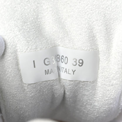 Chanel Suede Calfskin Fabric CC Sneakers 39 White 9 of 9