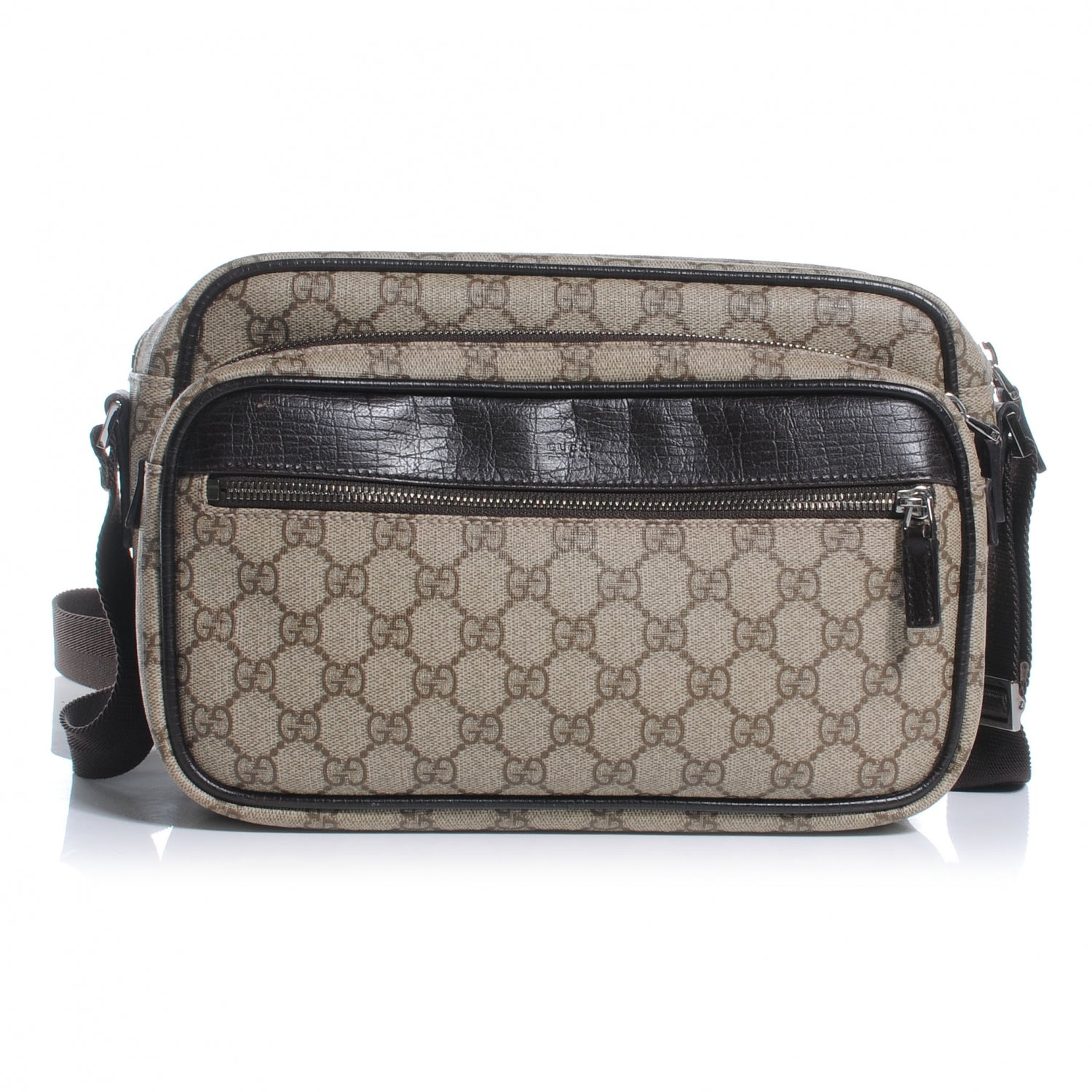 Gucci GG Plus Monogram Camera Bag Dark Brown 1 of 7