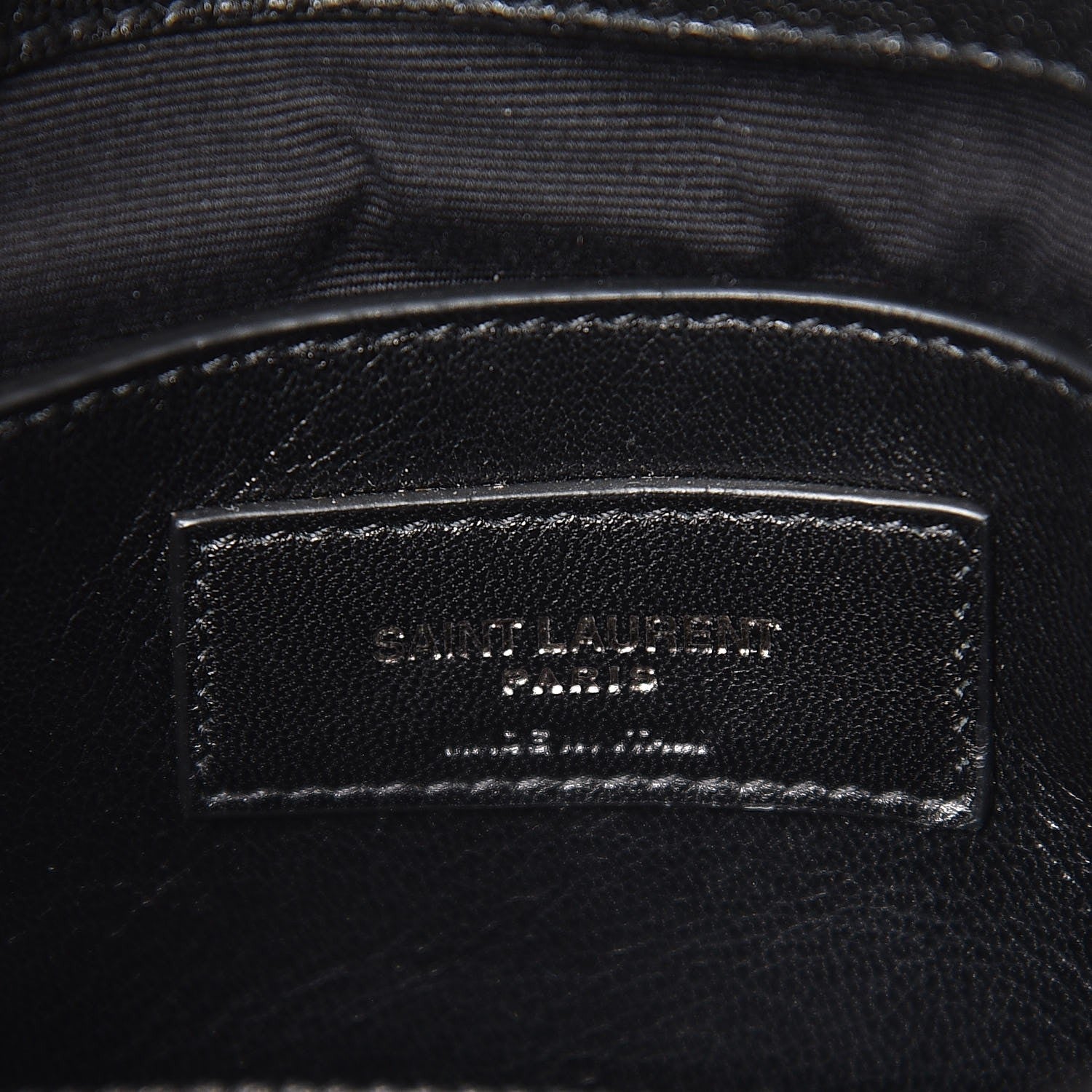 Saint Laurent Sheepskin Matelasse Chevron Monogram Medium College Bag Black 7 of 7