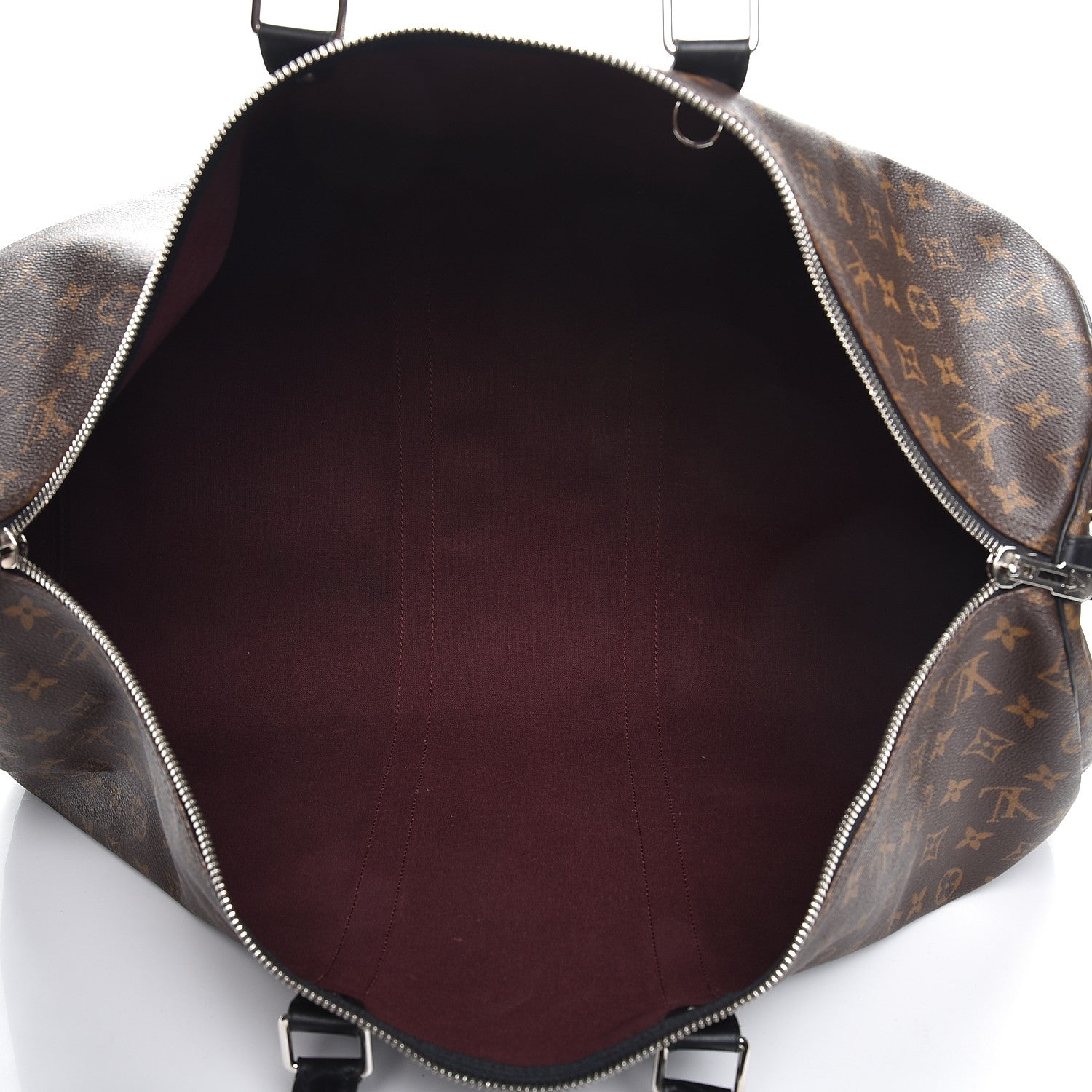 Louis Vuitton Monogram Macassar Keepall Bandouliere 55 6 of 12