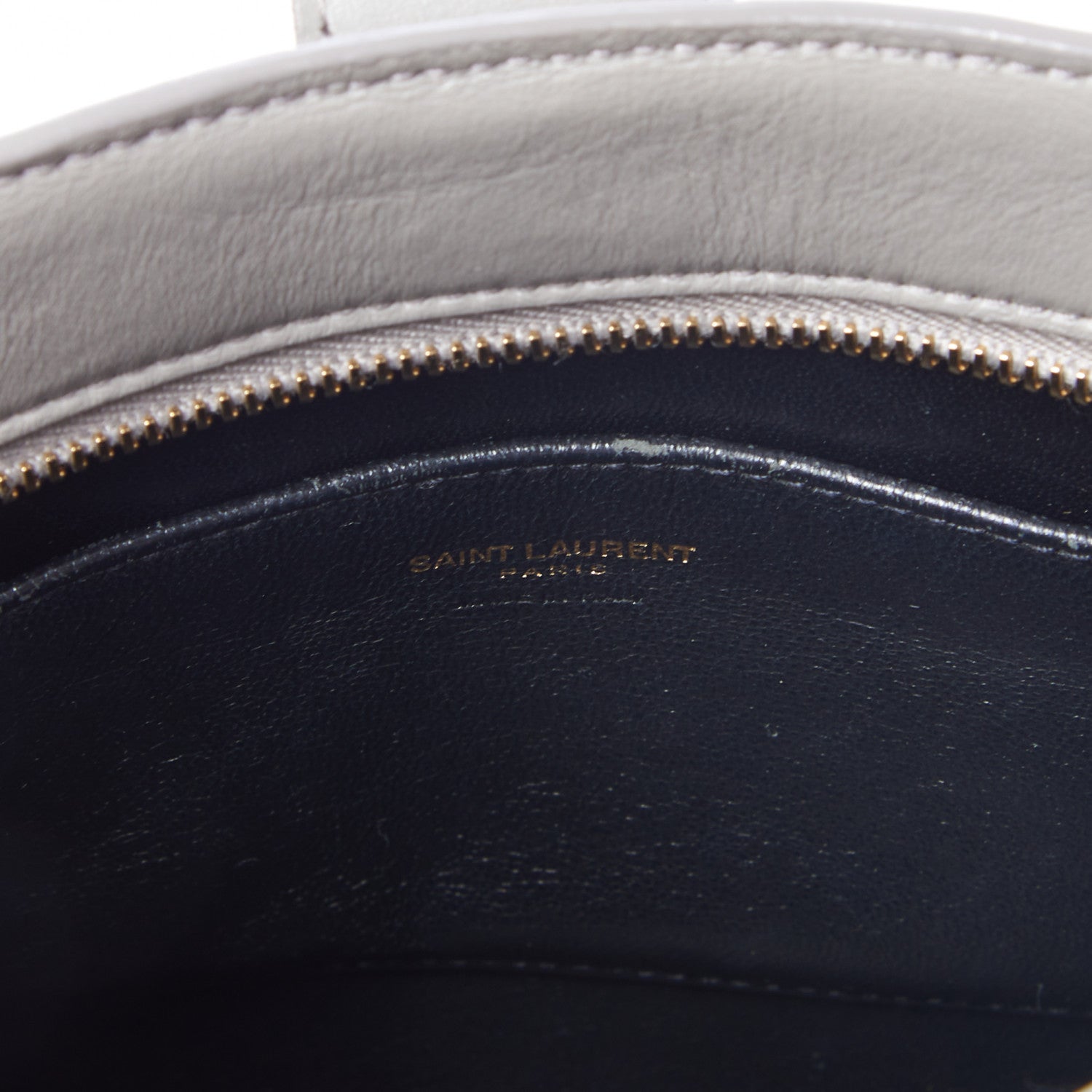 Saint Laurent Calfskin Monogram Baby Cabas Fog 8 of 8
