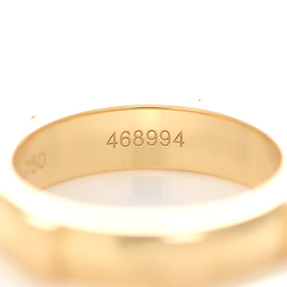Harry Winston 18K Yellow Gold Diamond HW Logo Single Diamond Band Ring 53 6.25 6 of 7