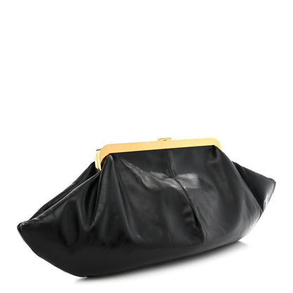 Celine Calfskin Triomphe Clutch Pouch Black 3 of 7
