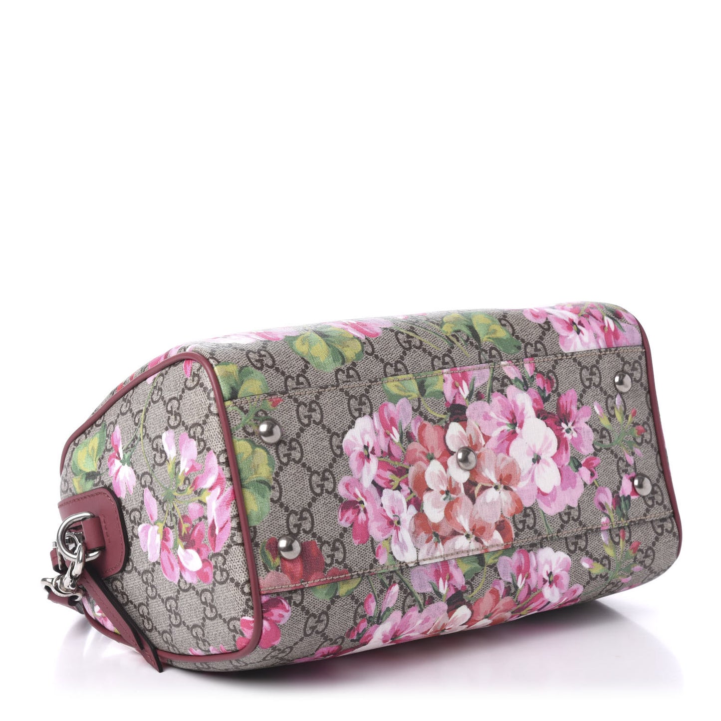 GG Supreme Monogram Blooms Small Boston Beige Multicolor Dry Rose