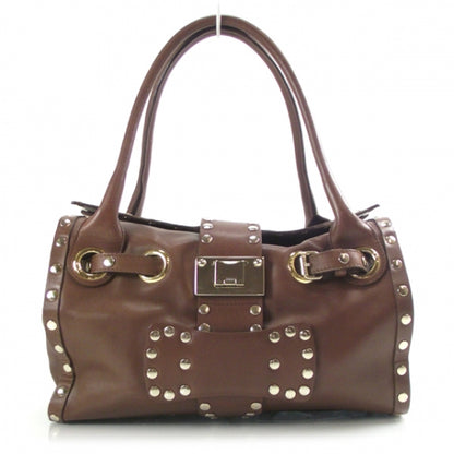 Jimmy Choo Leather Studded Ross Tote Brown 1 of 10