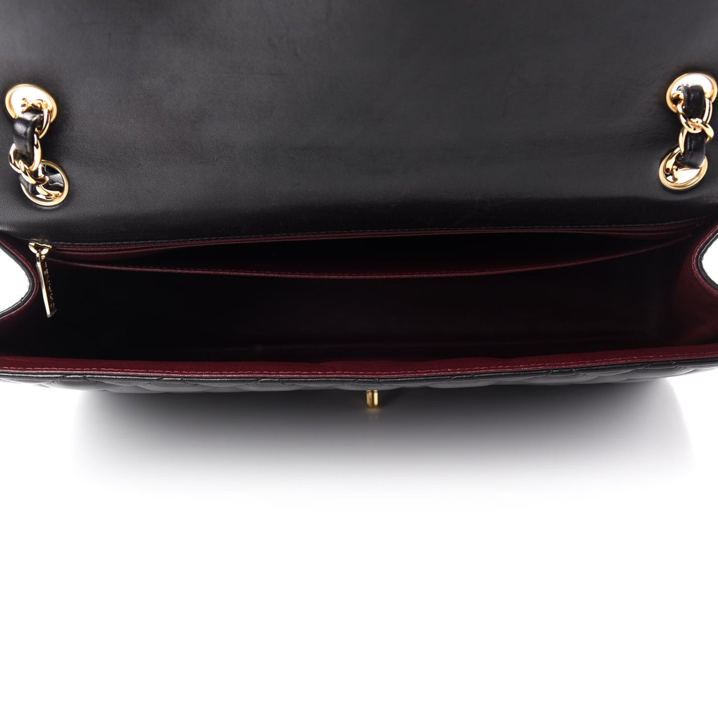 Lambskin Quilted Maxi Single Flap Black
