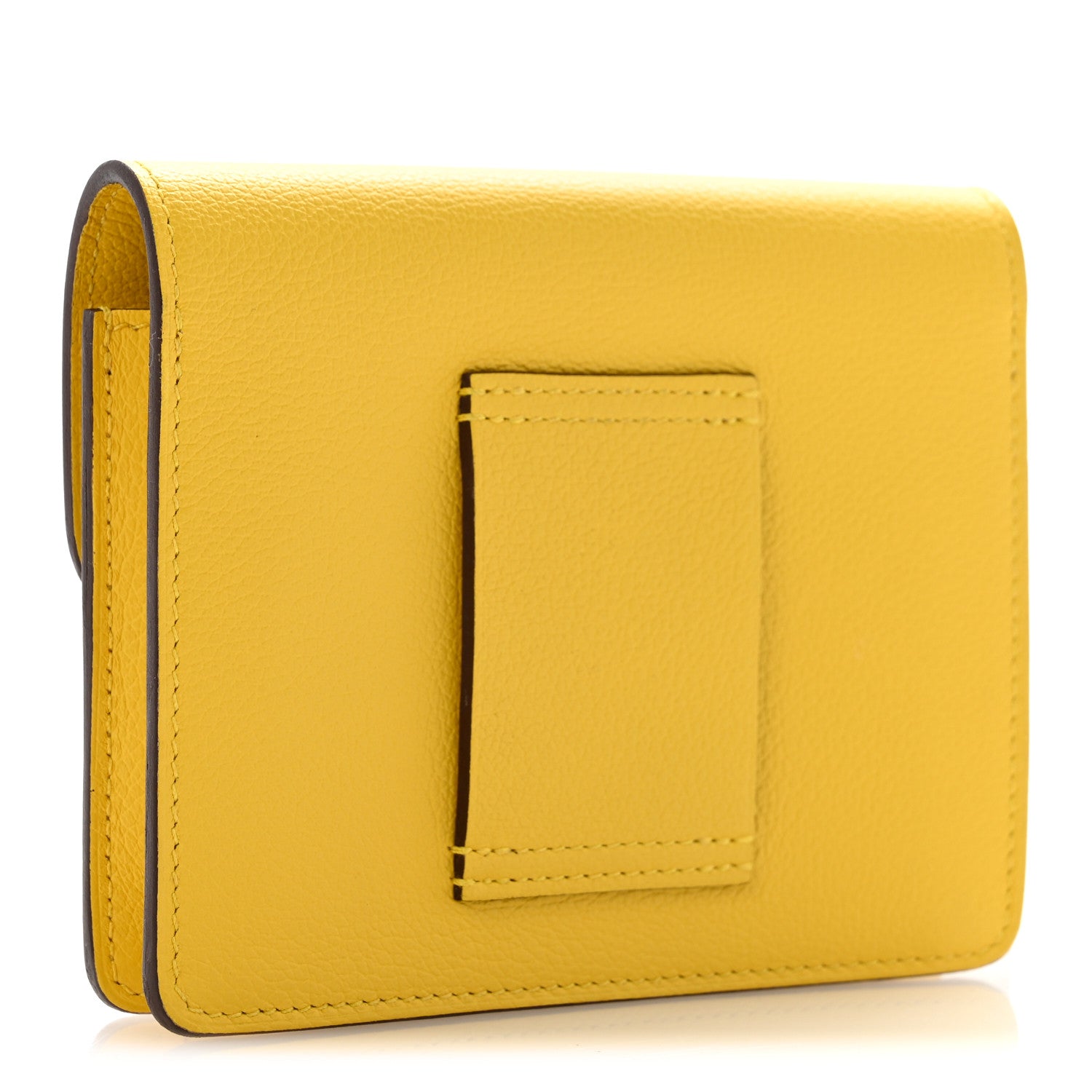 Hermes Evercolor Roulis Slim Wallet Jaune De Naples 4 of 10