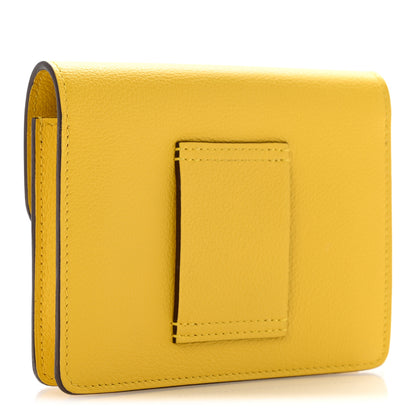 Hermes Evercolor Roulis Slim Wallet Jaune De Naples 4 of 10