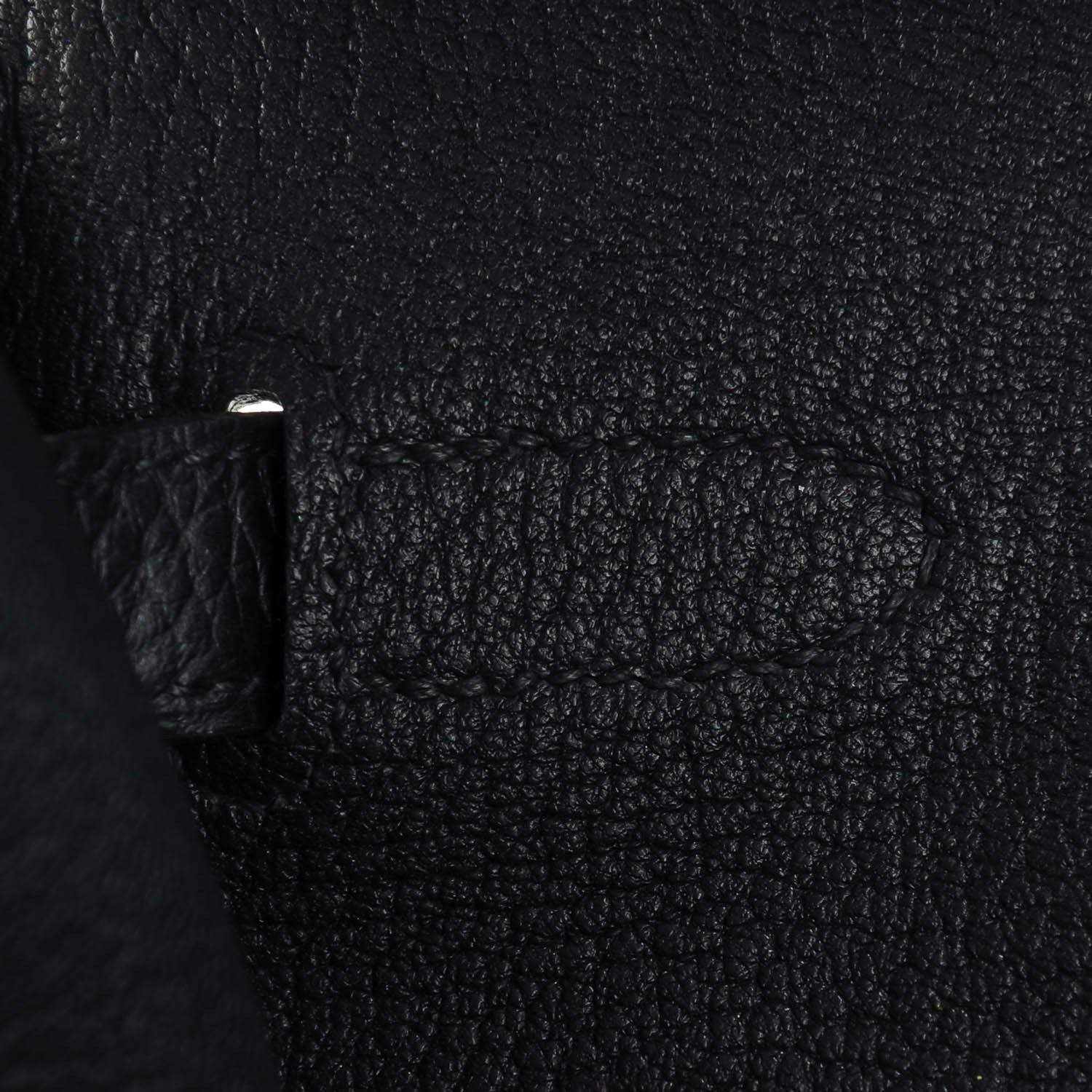 Hermes Taurillon Clemence Horseshoe Birkin 40 Black Graphite 9 of 22