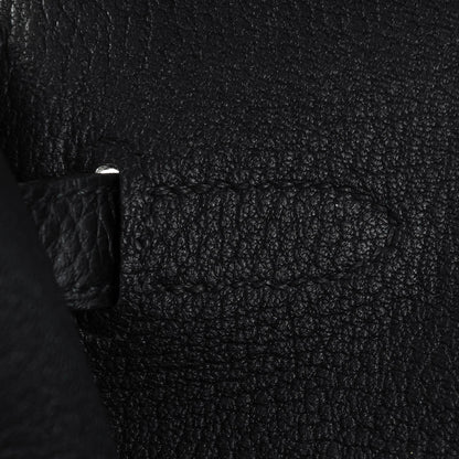Hermes Taurillon Clemence Horseshoe Birkin 40 Black Graphite 9 of 22
