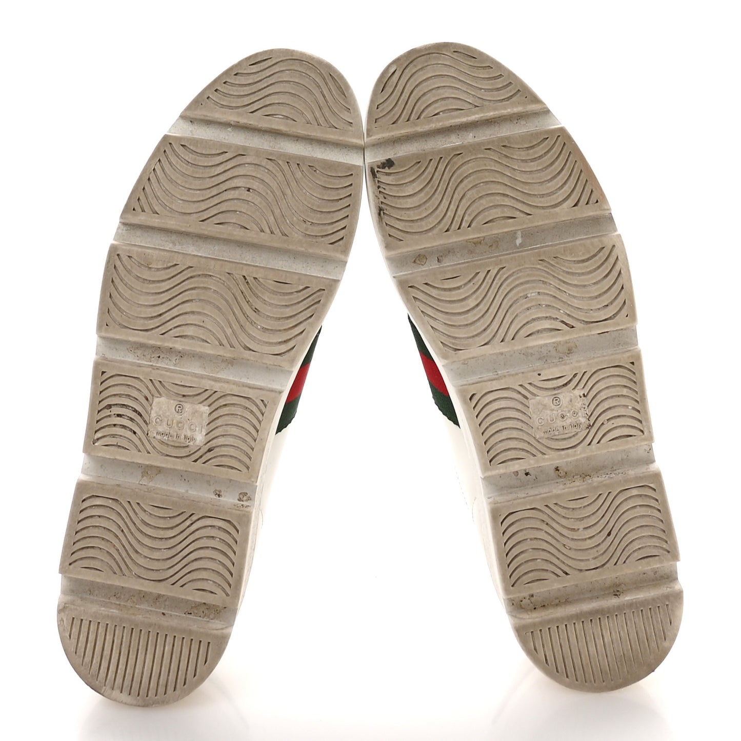 Calfskin Web Bee Embroidered Womens Ace Platform Sneakers 38 White