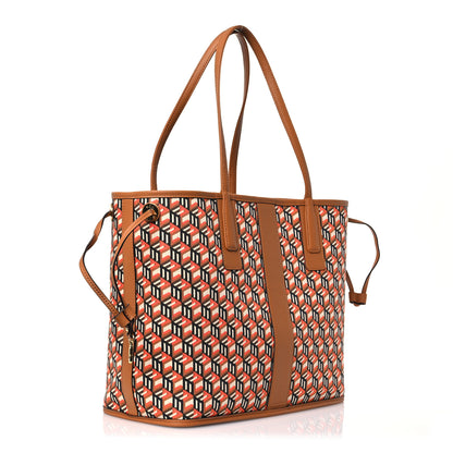MCM Visetos Medium Liz Reversible Shopper Tote Cognac 4 of 20