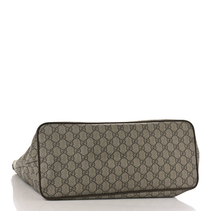 Gucci Soft GG Supreme Monogram Courrier Medium Crossbody Tote Beige New Acero 4 of 10