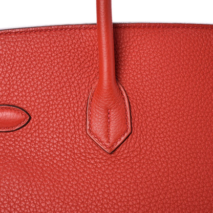 Hermes Togo Birkin 35 Rouge Casaque 25 of 29