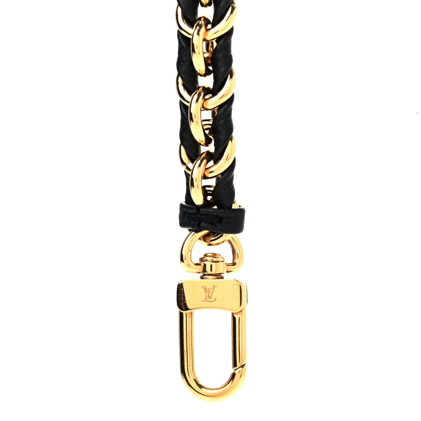 Calfskin Multi Pochette Chain Shoulder Strap Black Gold