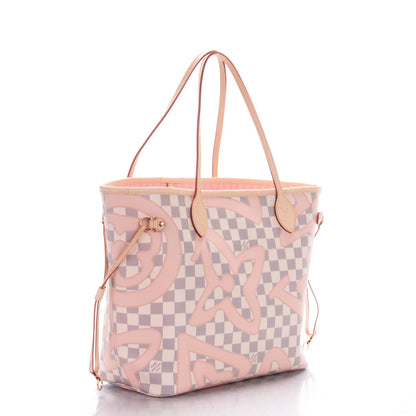 Louis Vuitton Damier Azur Tahitienne Neverfull MM 3 of 9