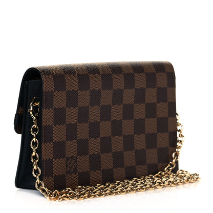Louis Vuitton Damier Ebene Vavin Chain Wallet Black 3 of 8