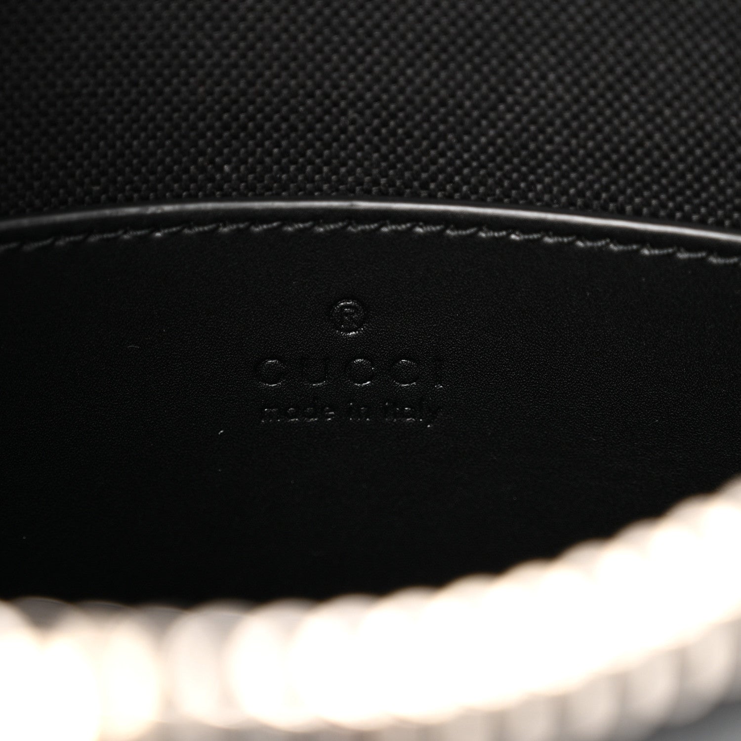 Gucci GG Supreme Monogram Web Small Flat Messenger Bag Black Grey 6 of 13
