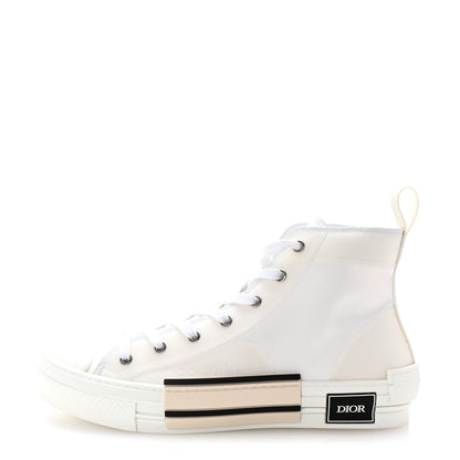 Christian Dior Canvas Mens B23 High Top Sneakers 42 White 1 of 9