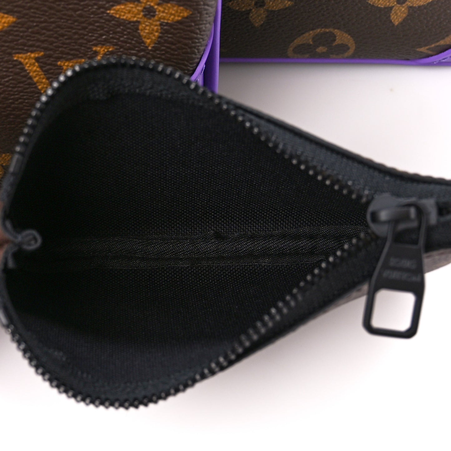 Monogram Macassar Trio Messenger Purple Purple