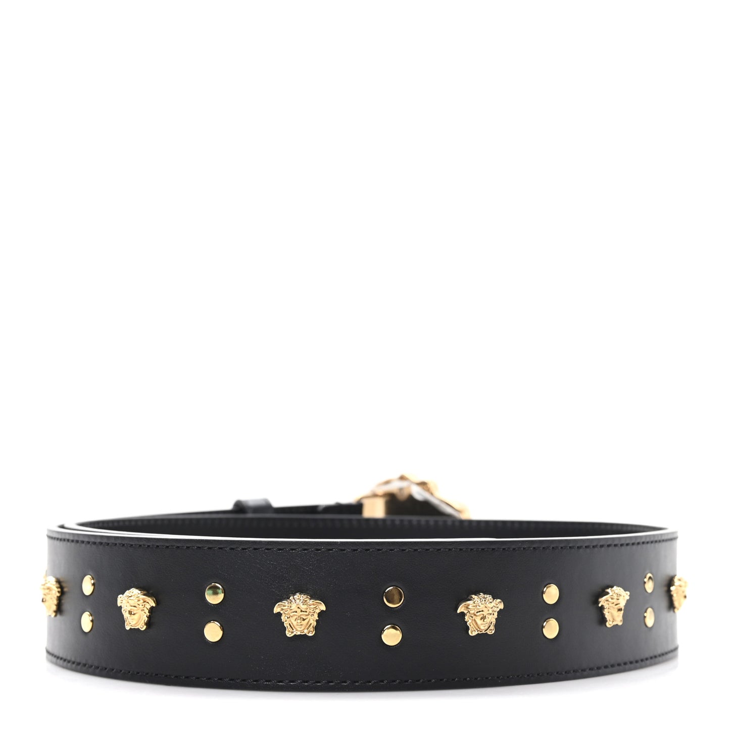 Calfskin La Medusa Belt 80 32 Black