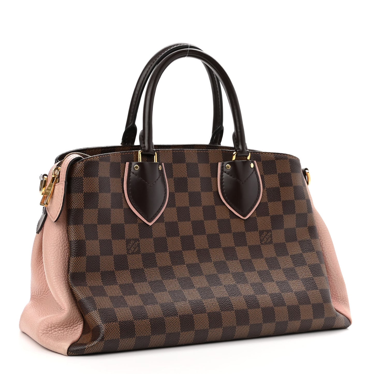 Cuir Taurillon Damier Ebene Normandy Magnolia