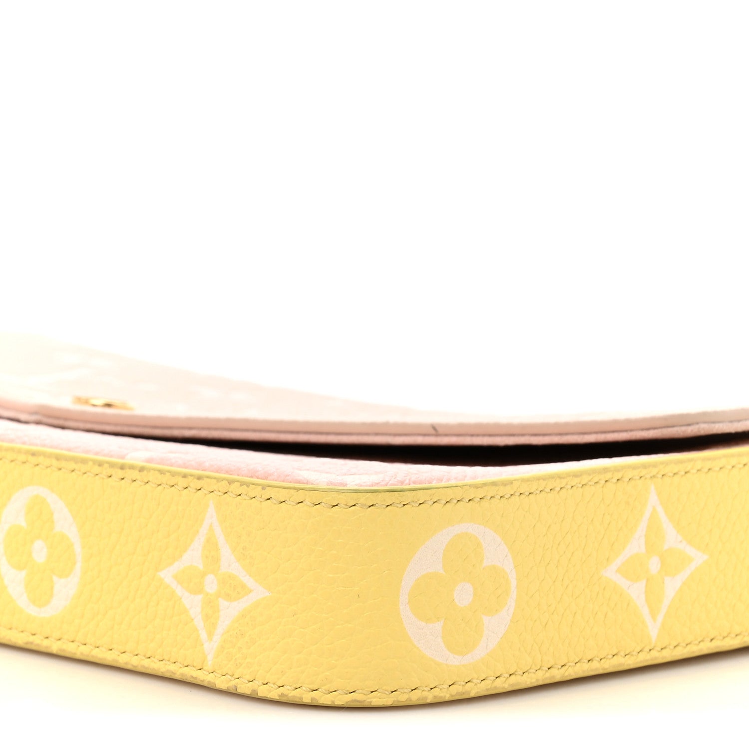Louis Vuitton Empreinte Spring in the City Felicie Pochette Chain Wallet Pink Beige Yellow 11 of 15