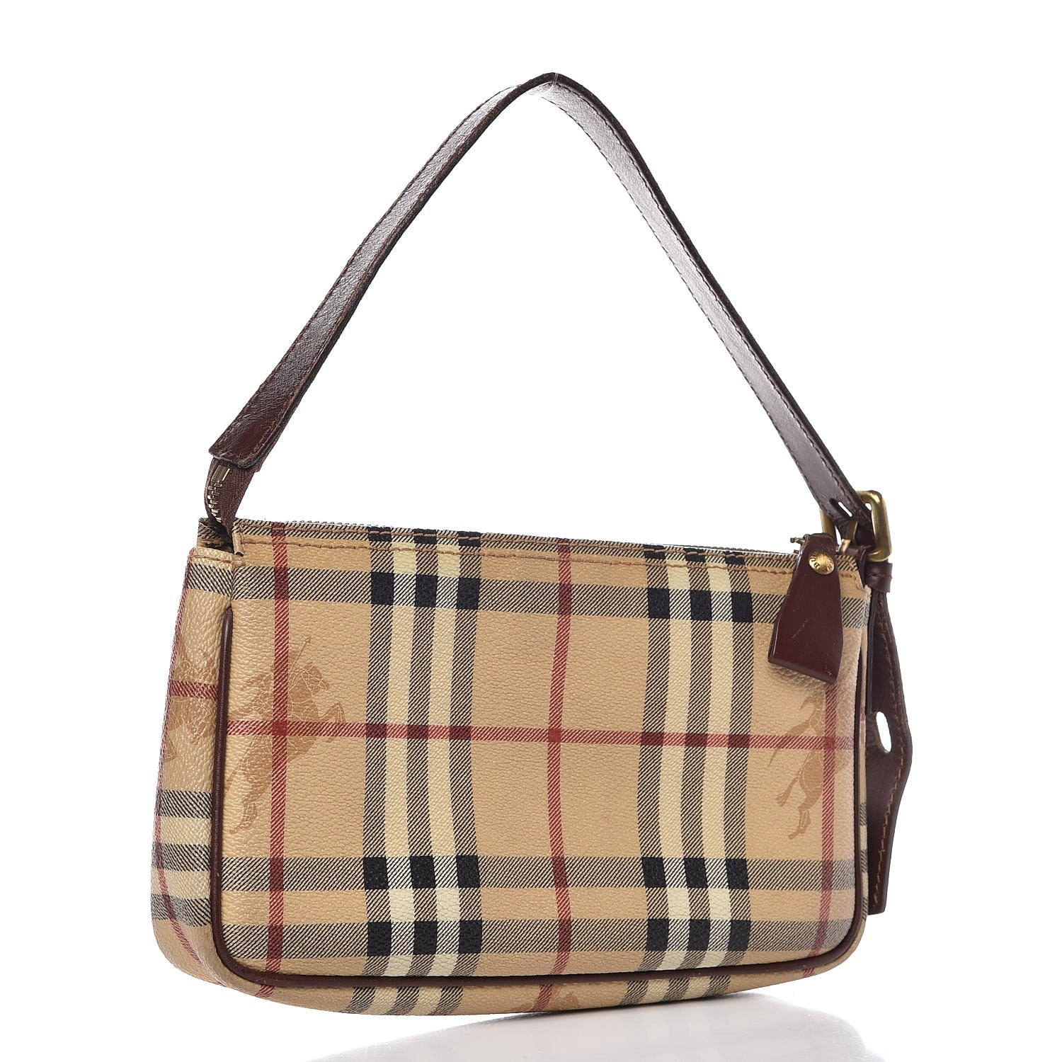 Burberry Haymarket Check Pochette Chocolate 3 of 11