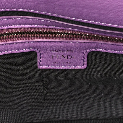Fendi Nappa FF 1974 Embossed Baguette Agapanto 6 of 12