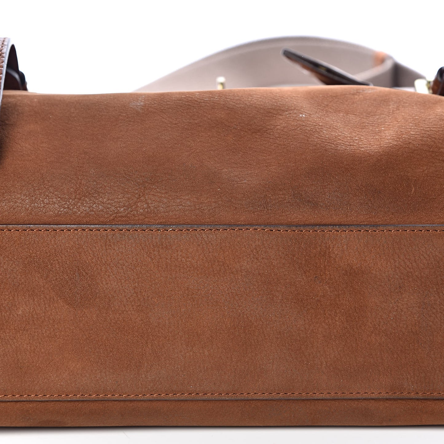 Embossed Crocodile Calfskin Nubuck Ted Convertible Messenger Bag Cognac