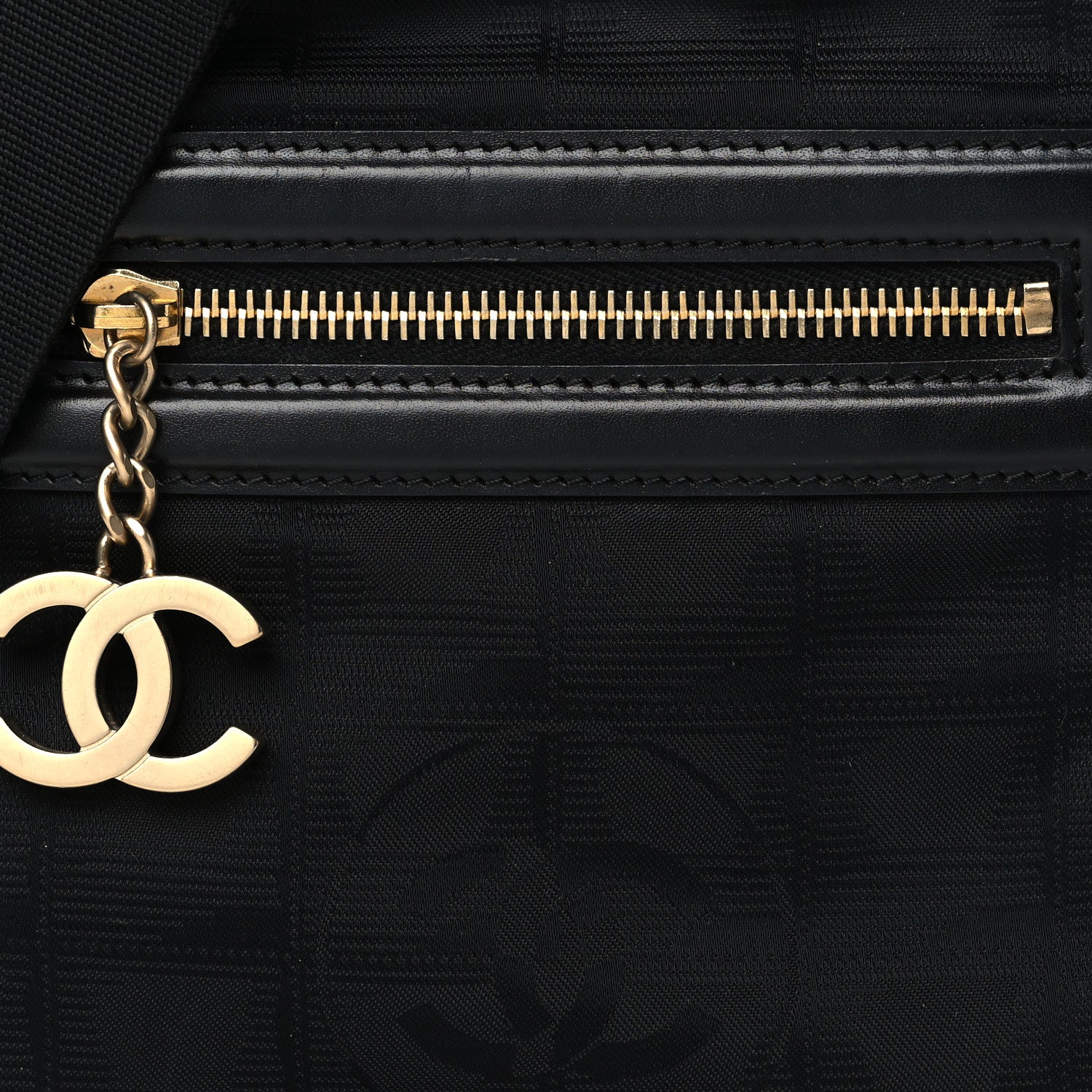 Chanel Nylon Travel Crossbody Bag Black 8 of 11
