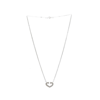 Cartier 18K White Gold Medium Hearts and Symbols Necklace 3 of 6