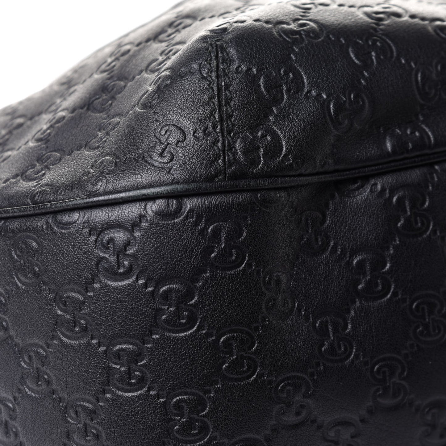 Guccissima Large New Ladies Web Hobo Black