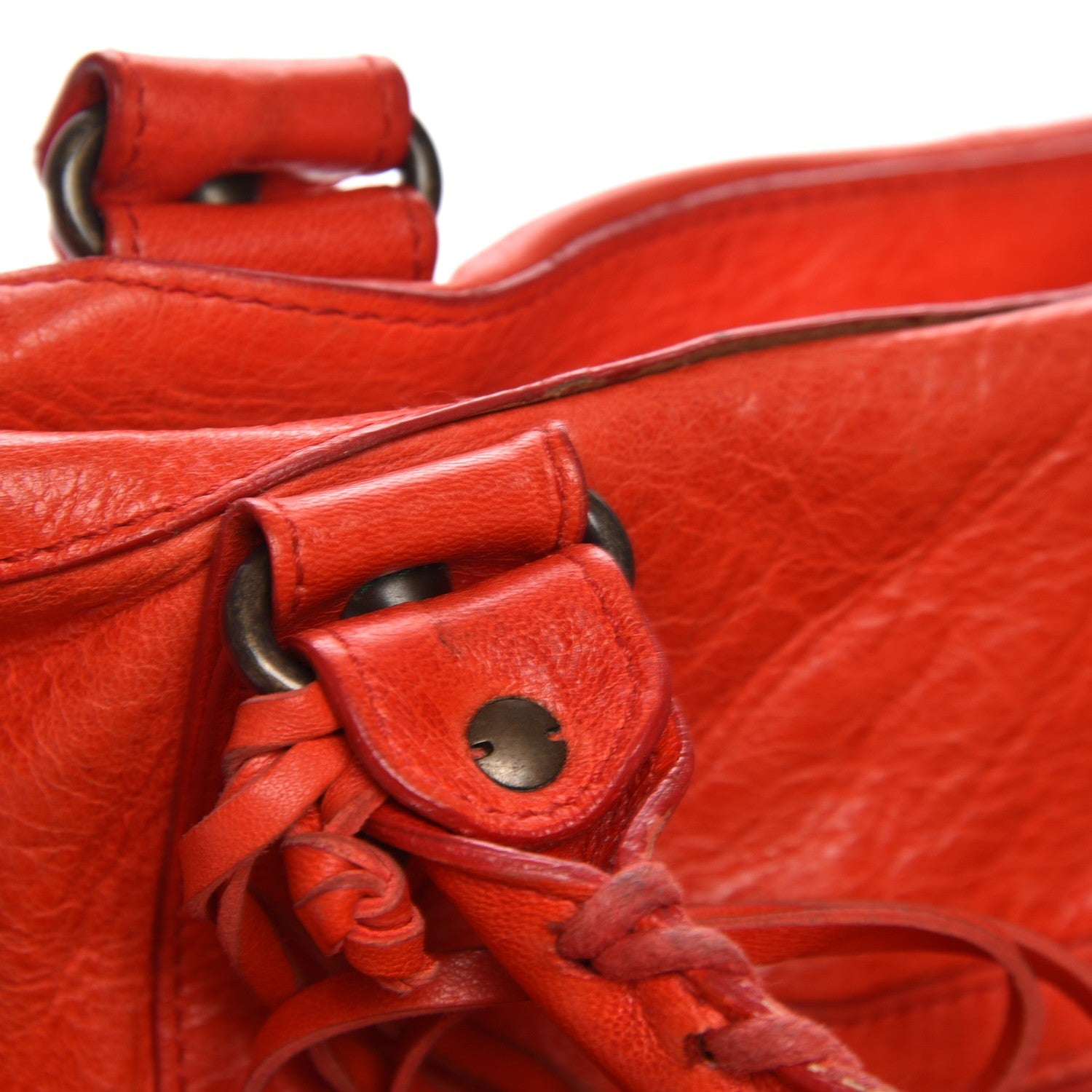 Balenciaga Agneau Classic Hardware Work Vermillion 9 of 18