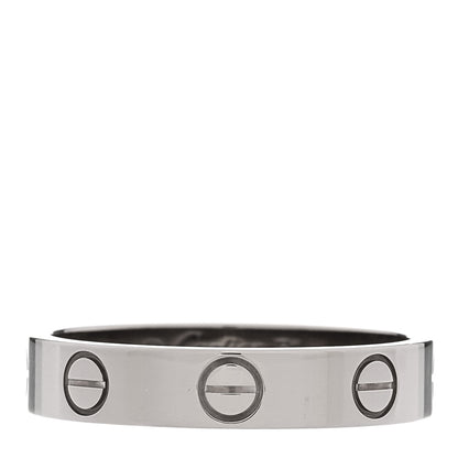 Cartier 18K White Gold 3.5mm LOVE Wedding Band Ring 51 5.75 1 of 4