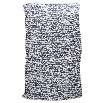 Louis Vuitton Wool Cotton Graffiti Etole Stole Blue 1 of 4