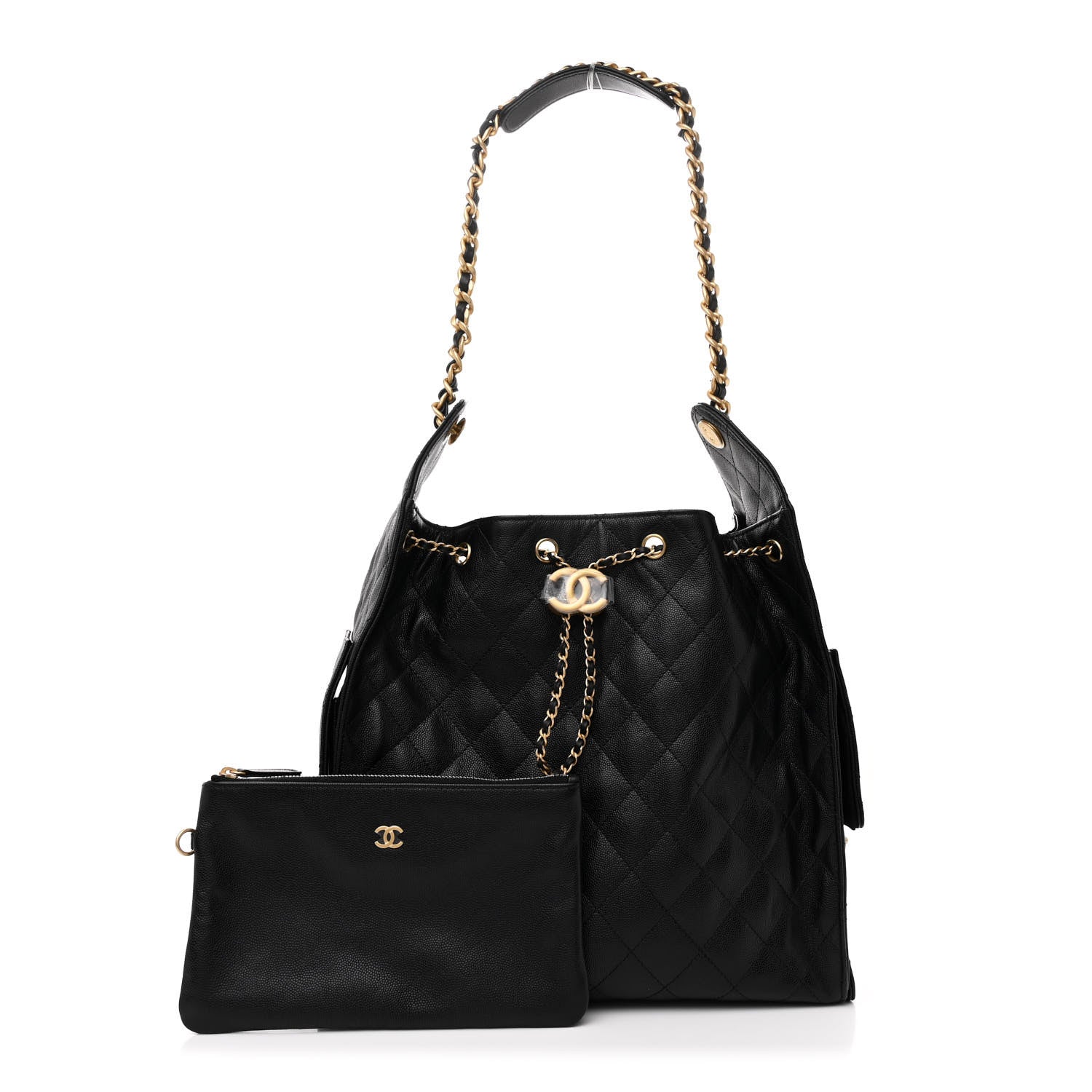 Chanel Caviar Quilted Medium Chanel 25 Handbag Black 3 of 13