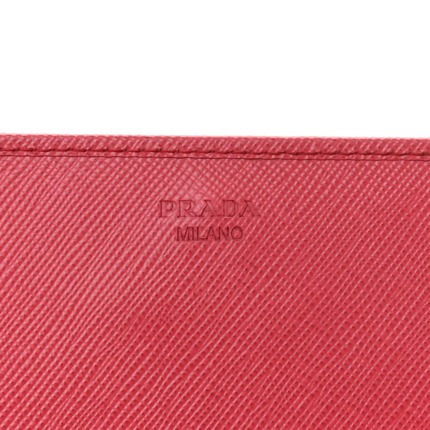 Prada Saffiano Metal Oro Chain Wallet Peonia 6 of 12