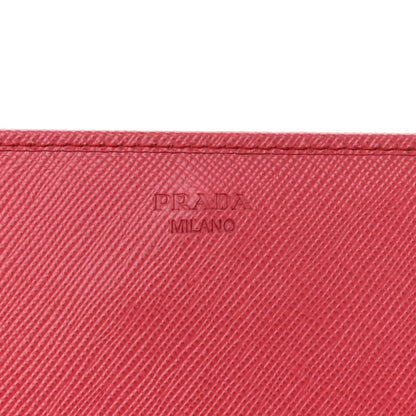 Prada Saffiano Metal Oro Chain Wallet Peonia 6 of 12