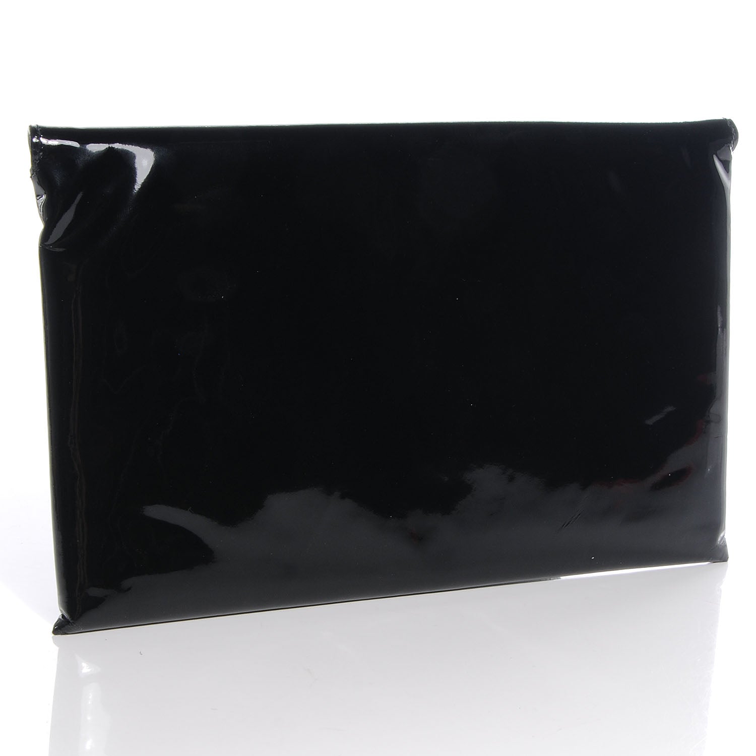 Bottega Veneta Vernis Envelope Clutch Black 3 of 8