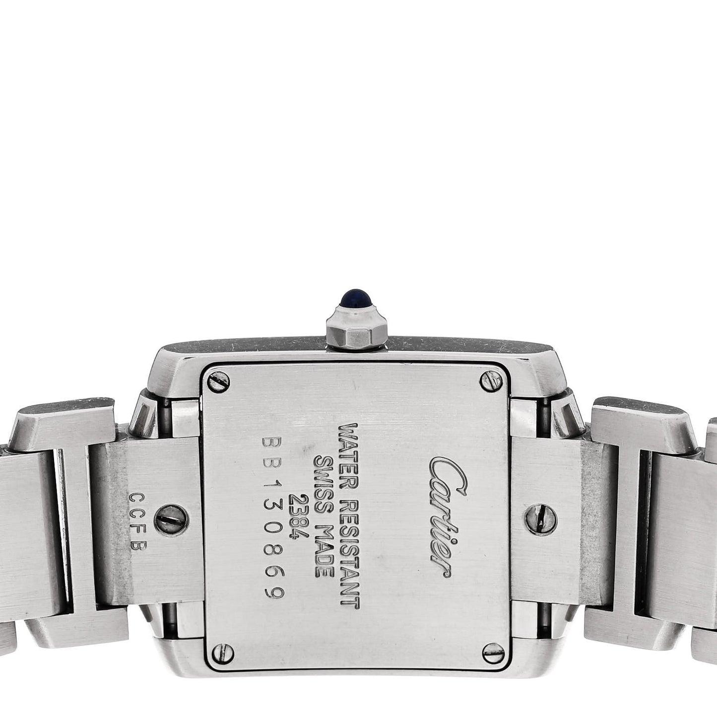 Stainless Steel 20mm Tank Francaise Quartz Watch