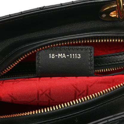 Christian Dior Lambskin Cannage Large Lady Dior Black 7 of 10